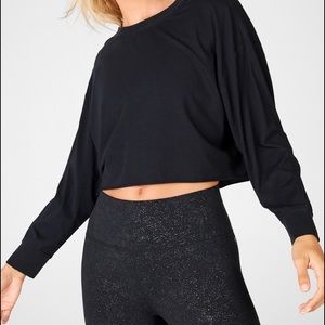 Fabletics loose fit crop top, 3x BLACK